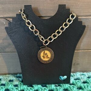 Vintage Dead Shot Powder Fob Necklace